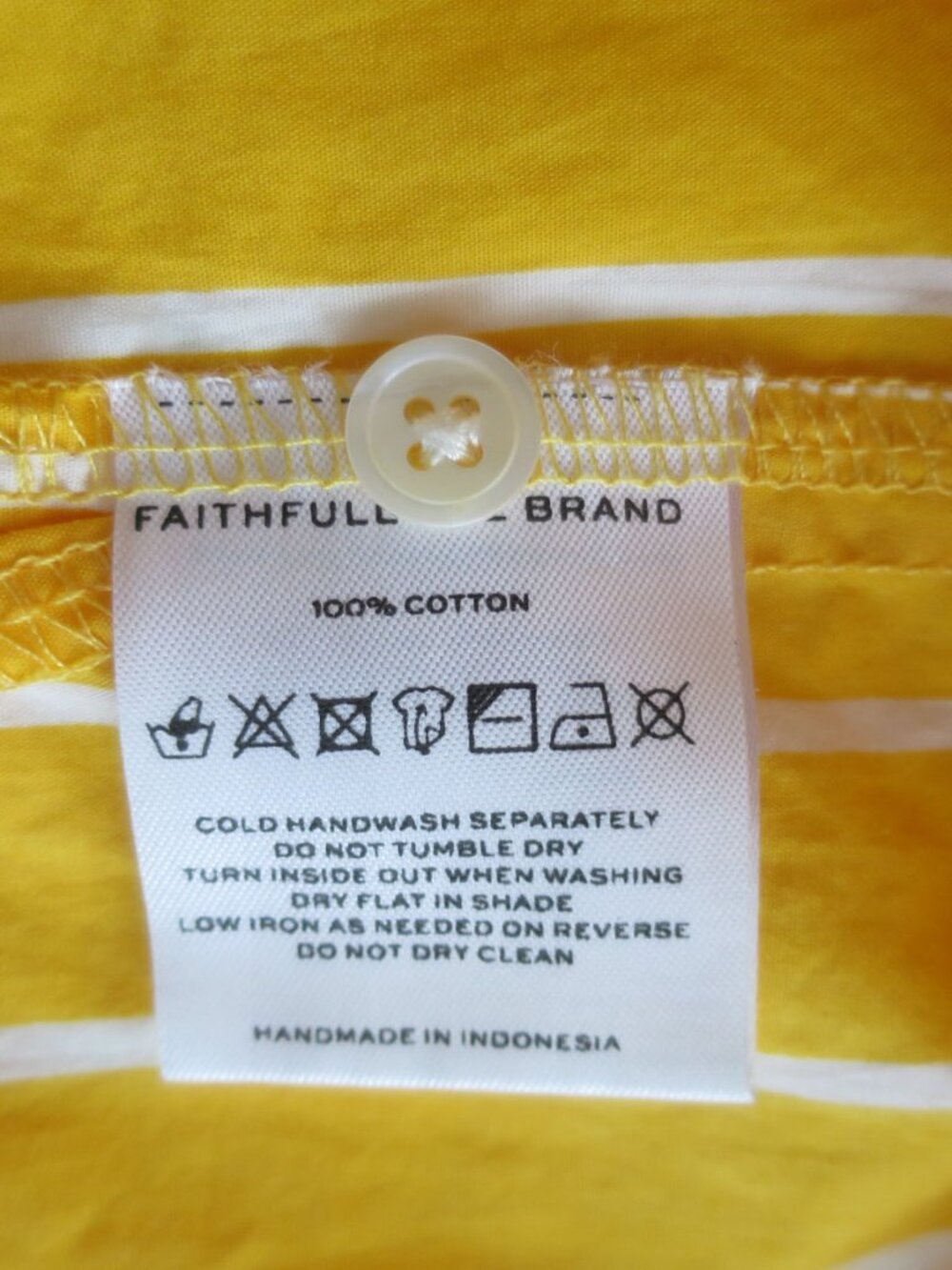 Faithful The Brand Daija Oversized Striped Cotton Shirt S - Picture 11 of 12